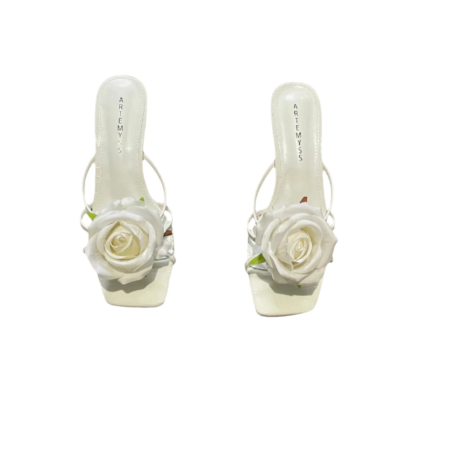 Alia White Rose Sandal