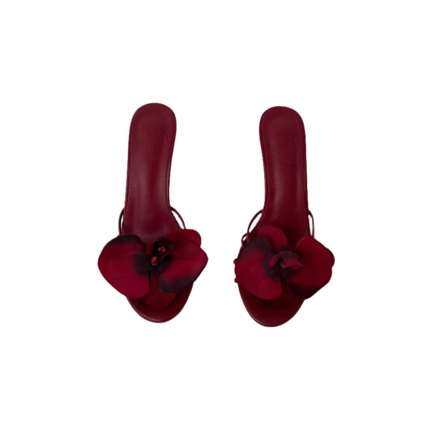 Lucia Burgundy Red Orchid Sandal