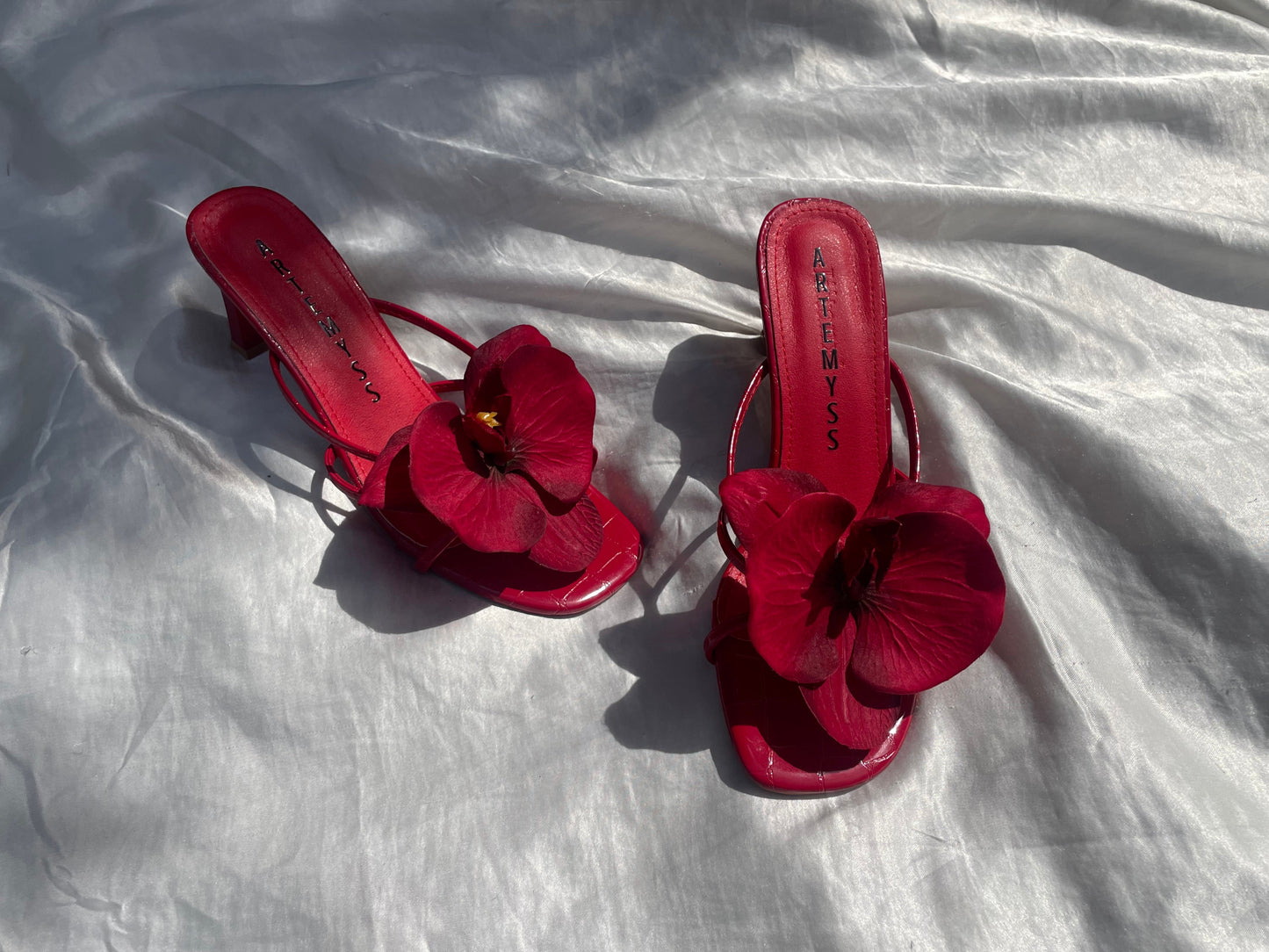 Lucia Burgundy Red Orchid Sandal