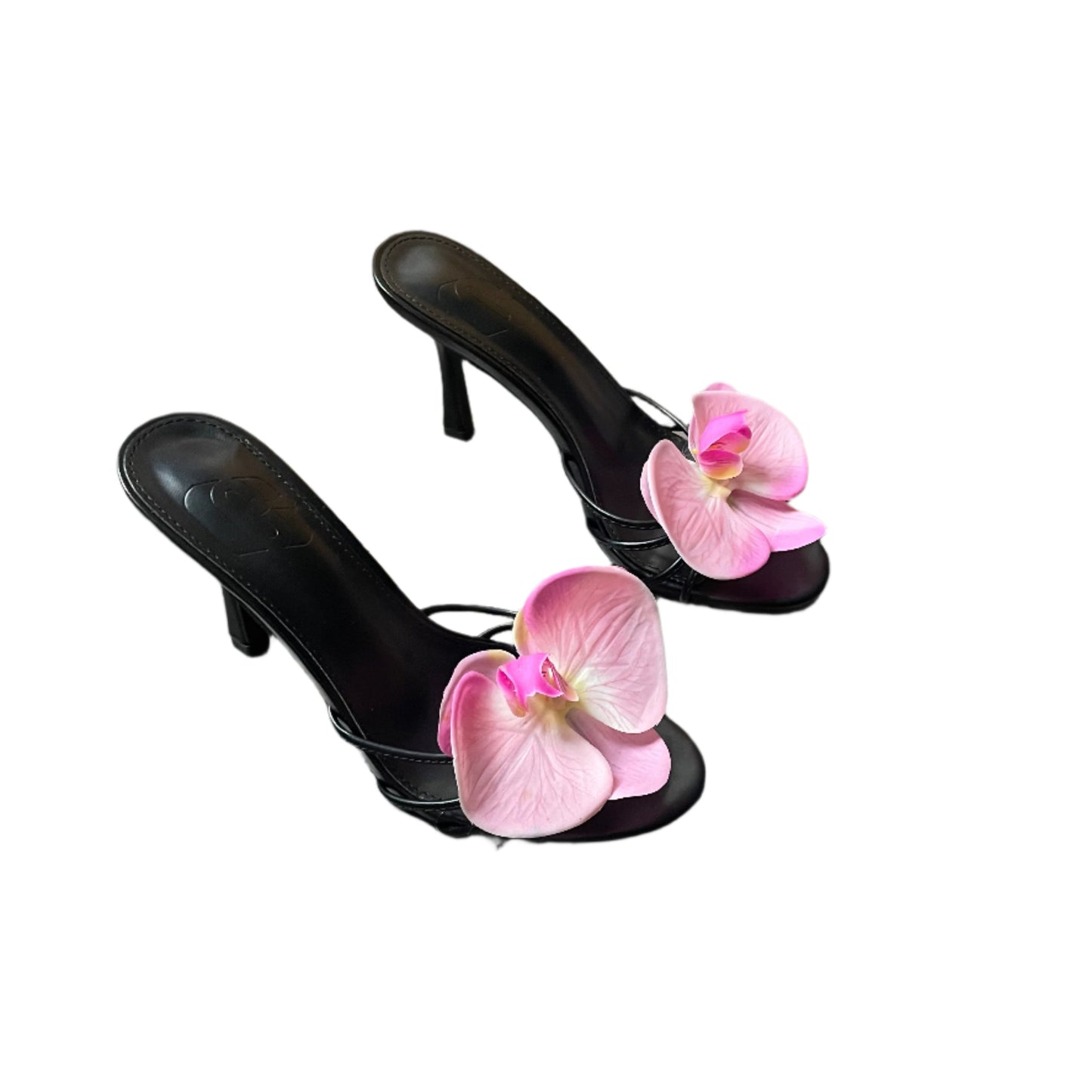 Carli Light Pink Black Sandal