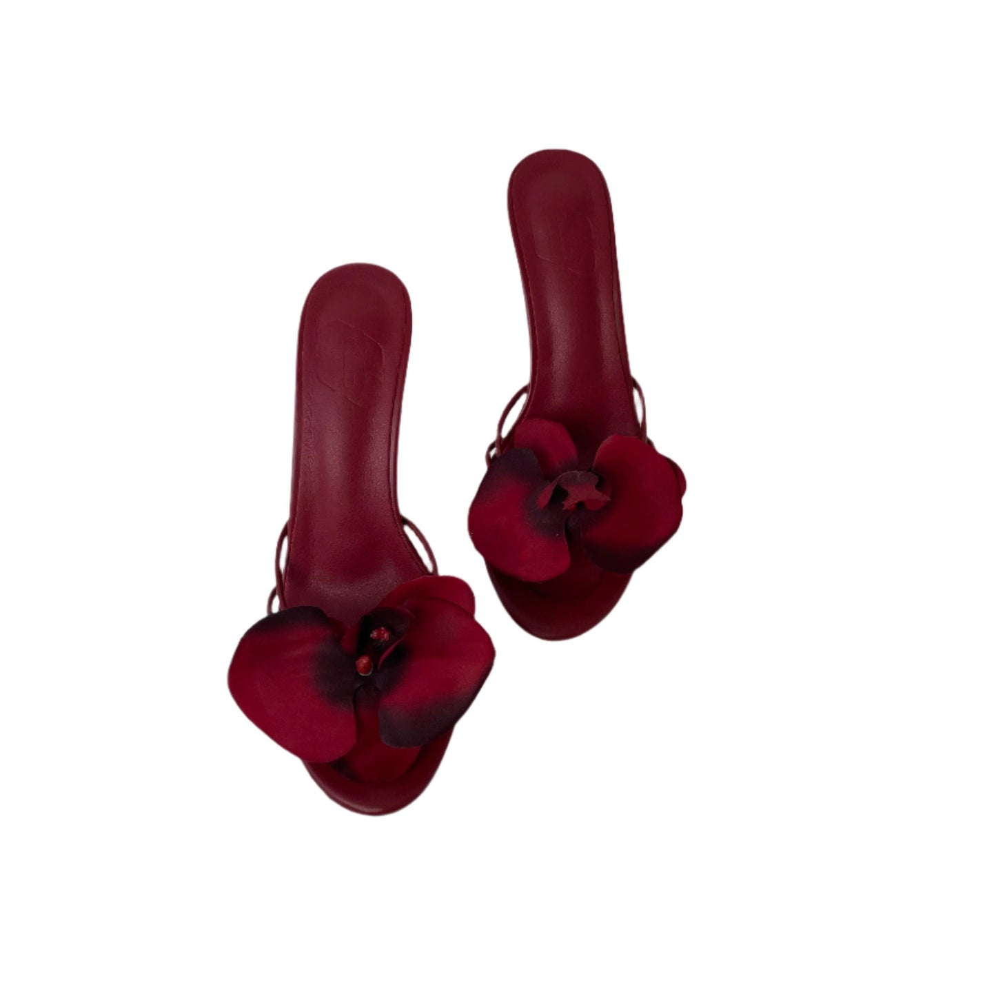 Lucia Burgundy Red Orchid Sandal