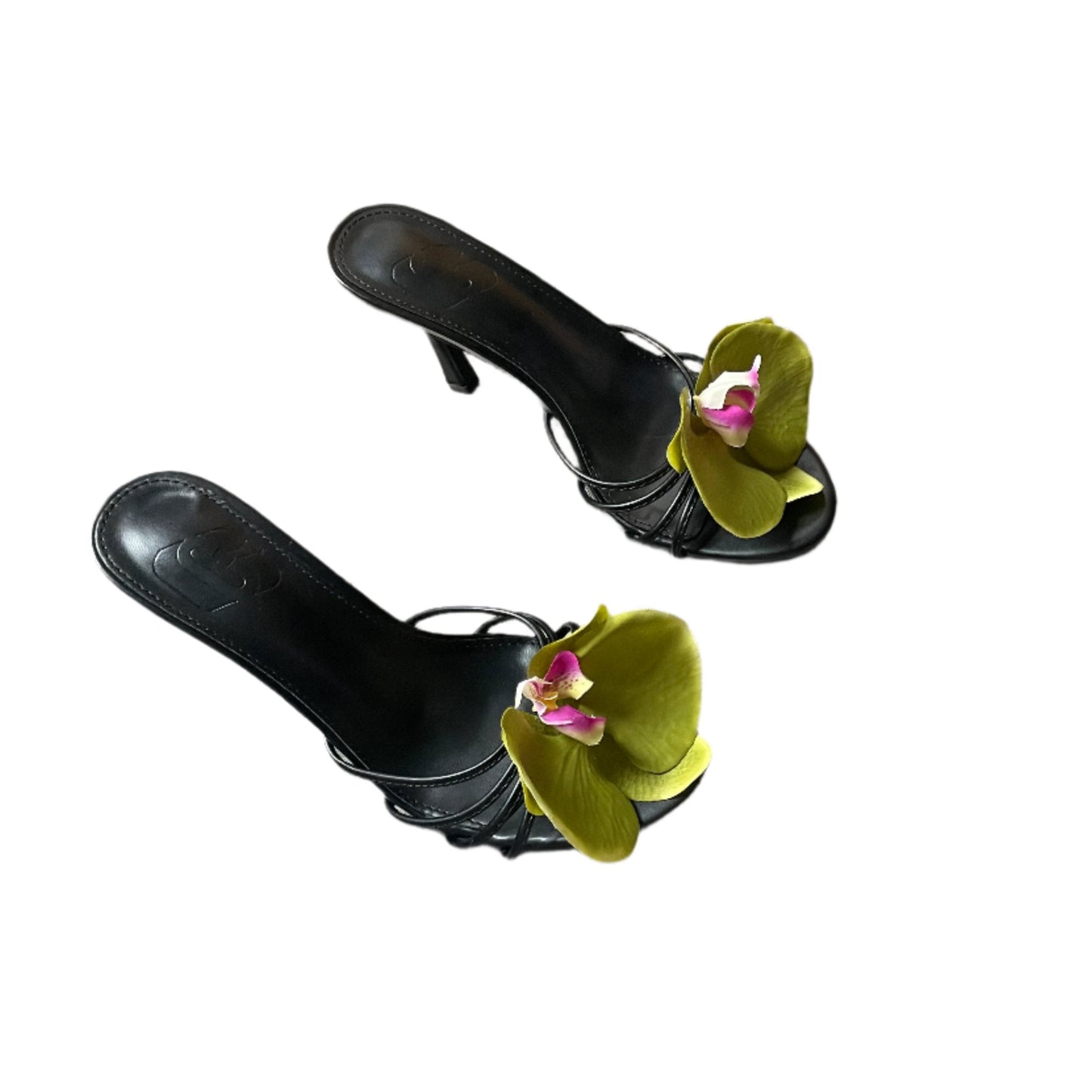 Vivian Olive Green Orchid White Sandal