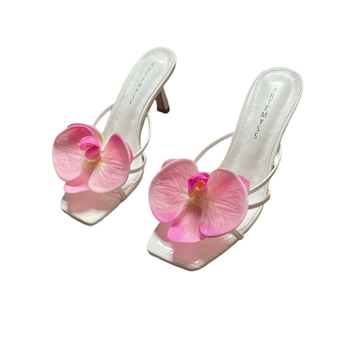 Carli Light Pink Black Sandal