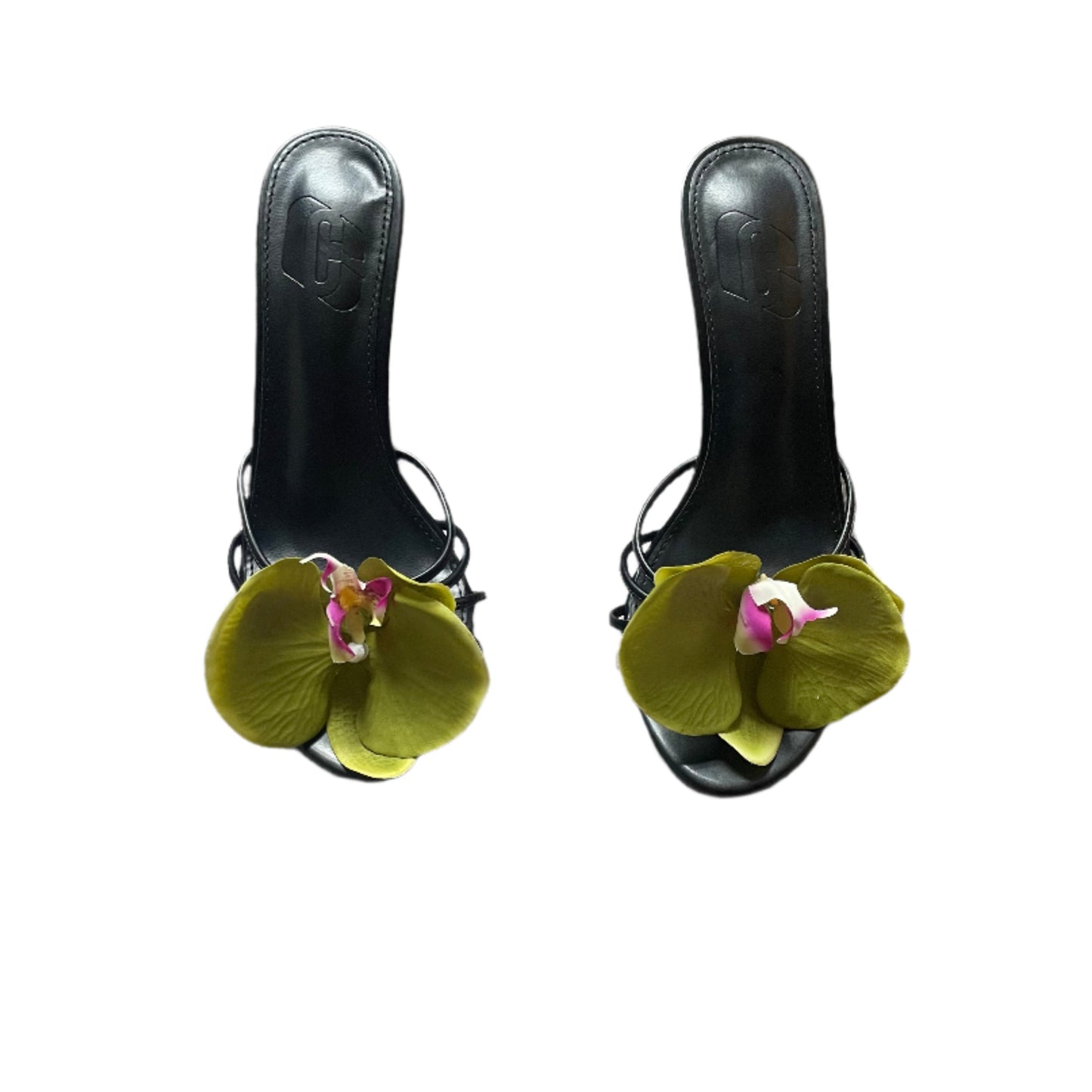 Vivian Olive Green Orchid White Sandal