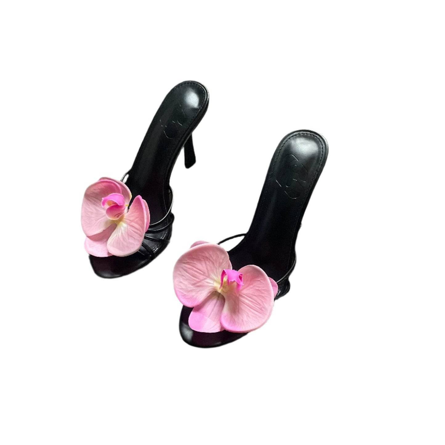 Carli Light Pink Black Sandal