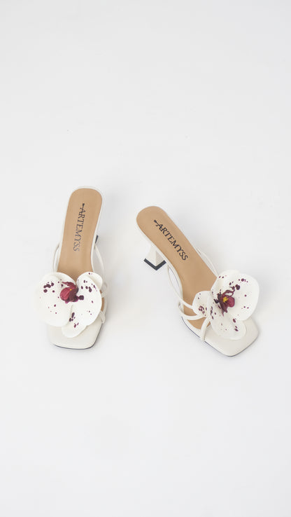 Joi Red and White Spotted Mule