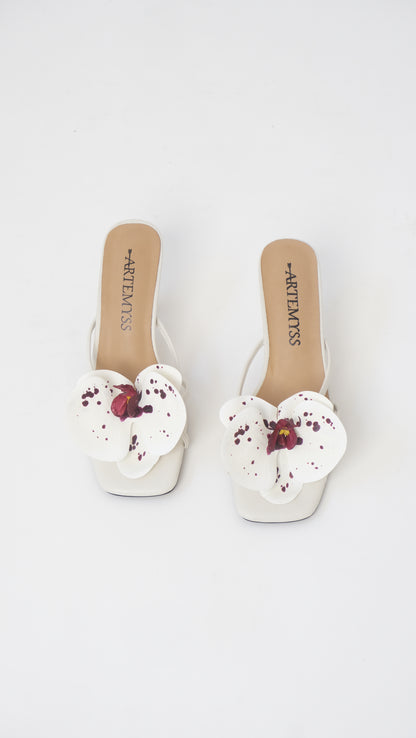 Joi Red and White Spotted Mule