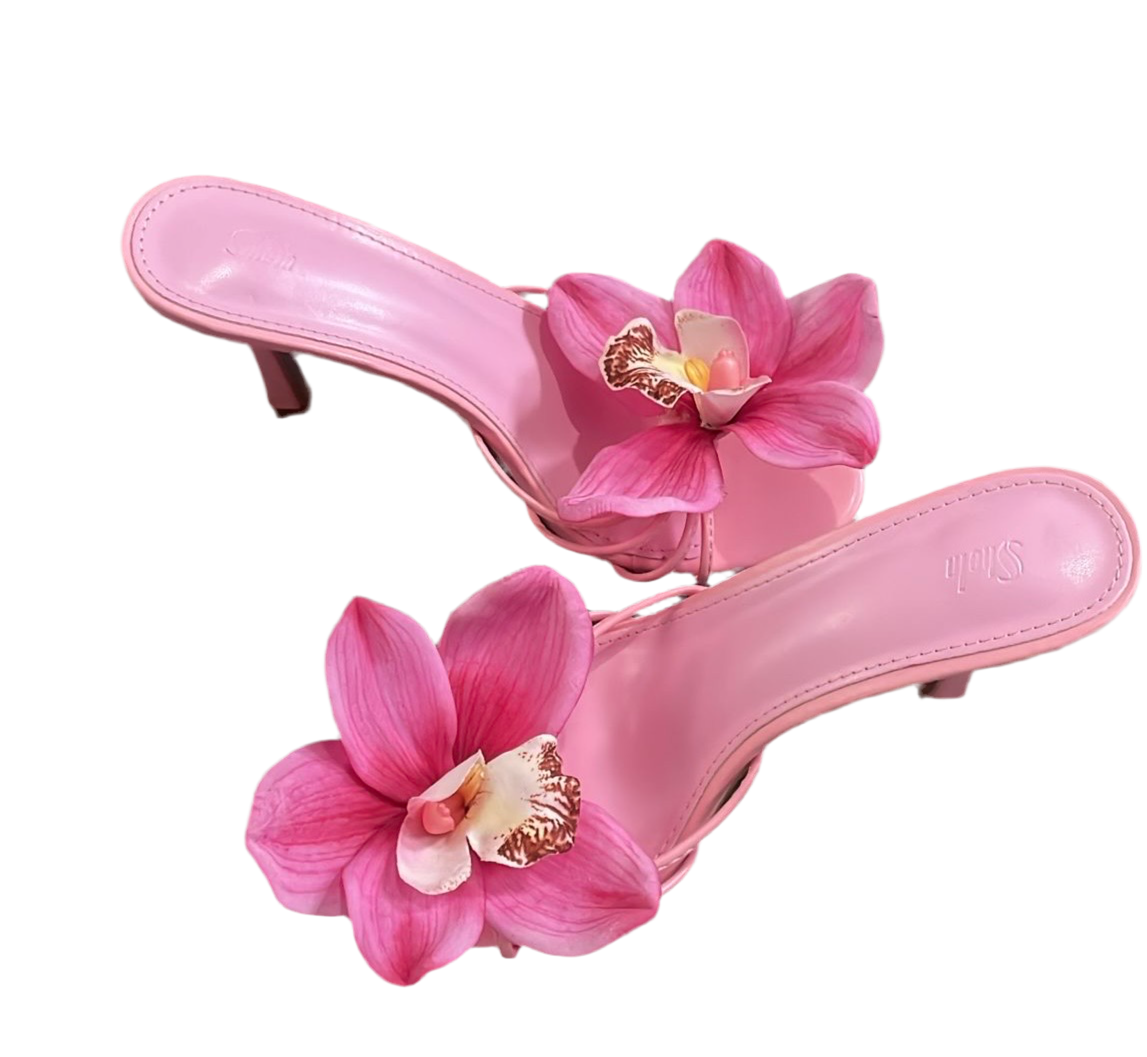 Angelina Light Pink Cymbidium Orchid Sandal