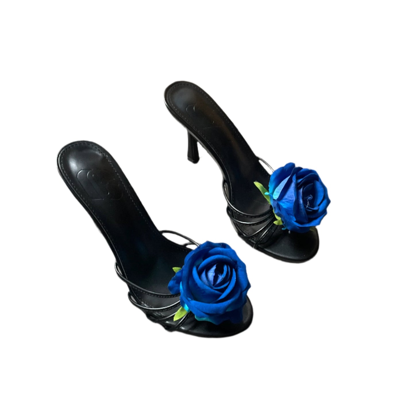 Anastasia Blue Rose Black Sandal