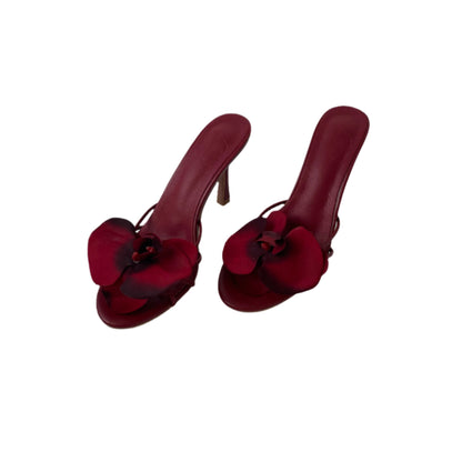 Lucia Burgundy Sandal