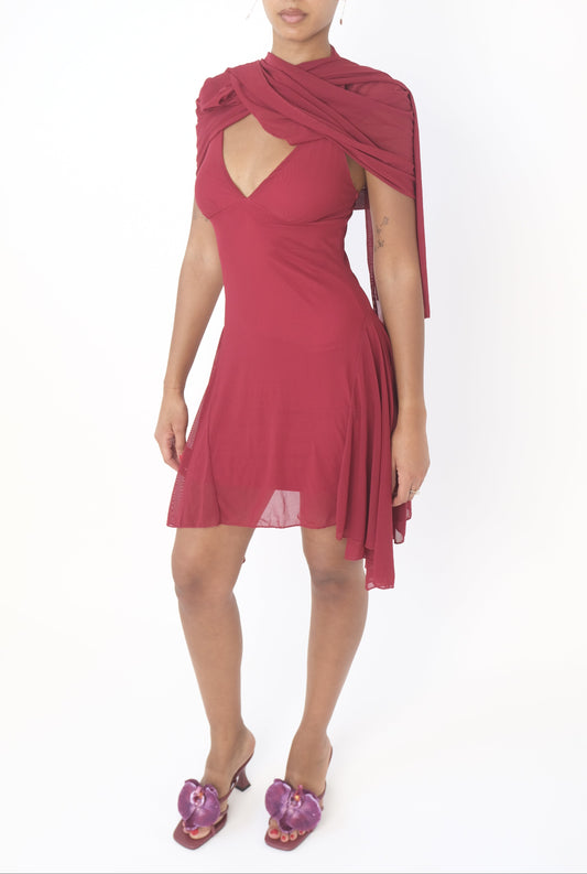 Lucia Red with wrap