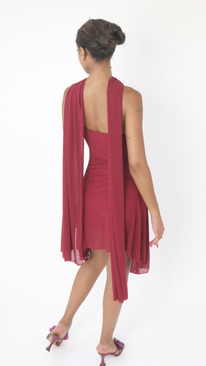 Lucia Red with wrap