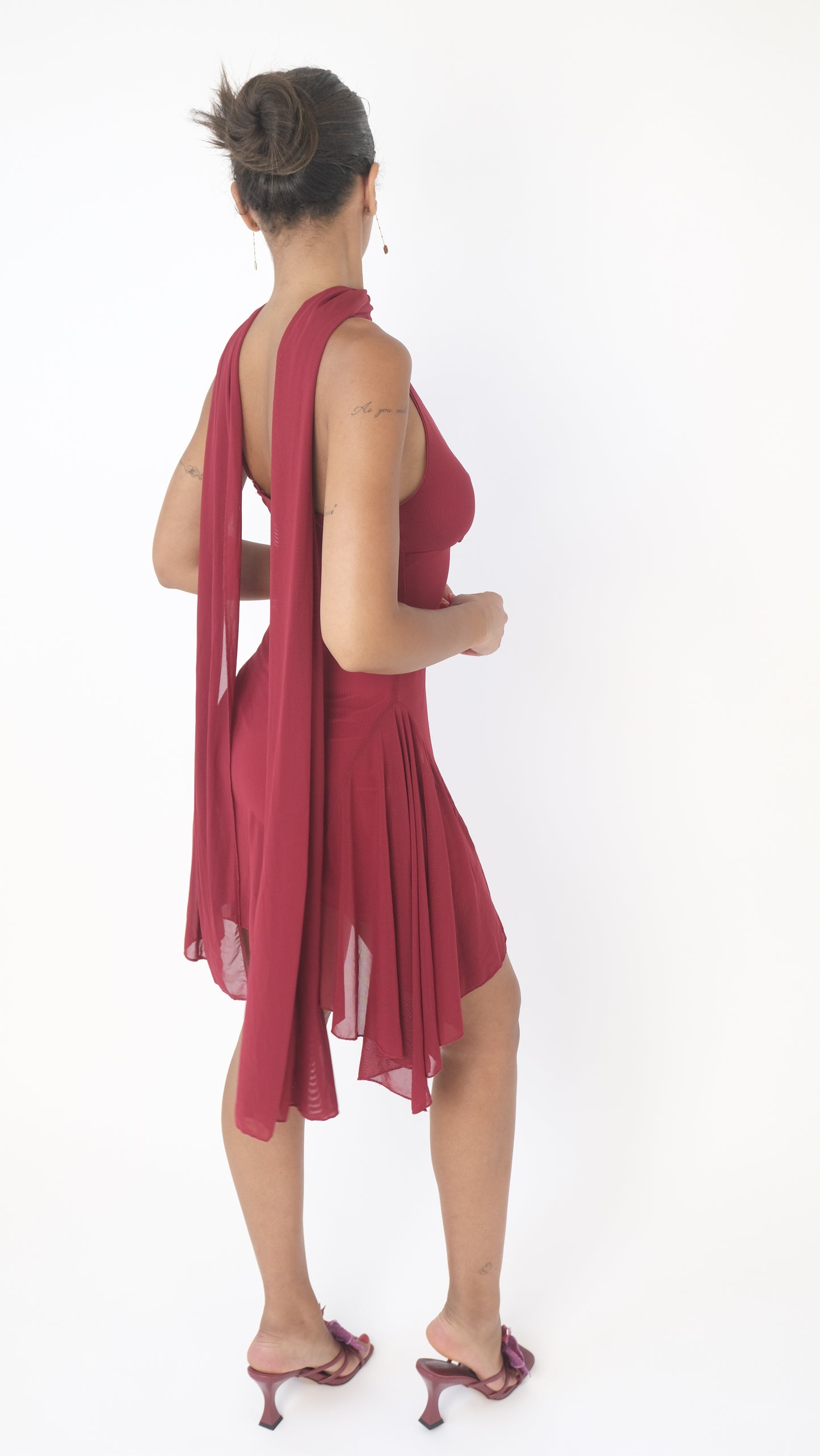 Lucia Red with wrap