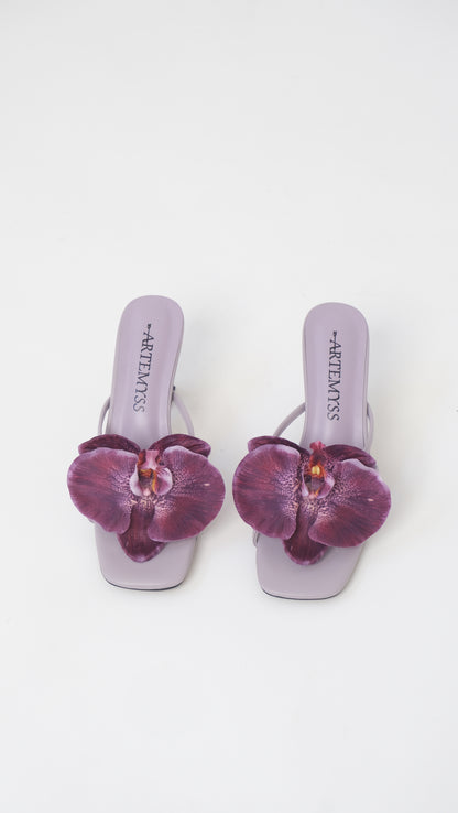 Dolly Purple Orchid Mule