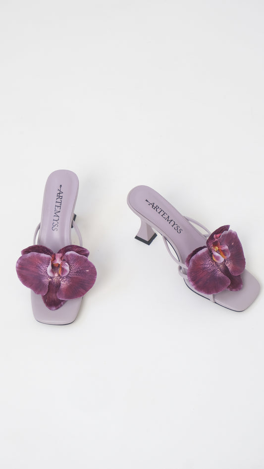 Dolly Purple Orchid Mule