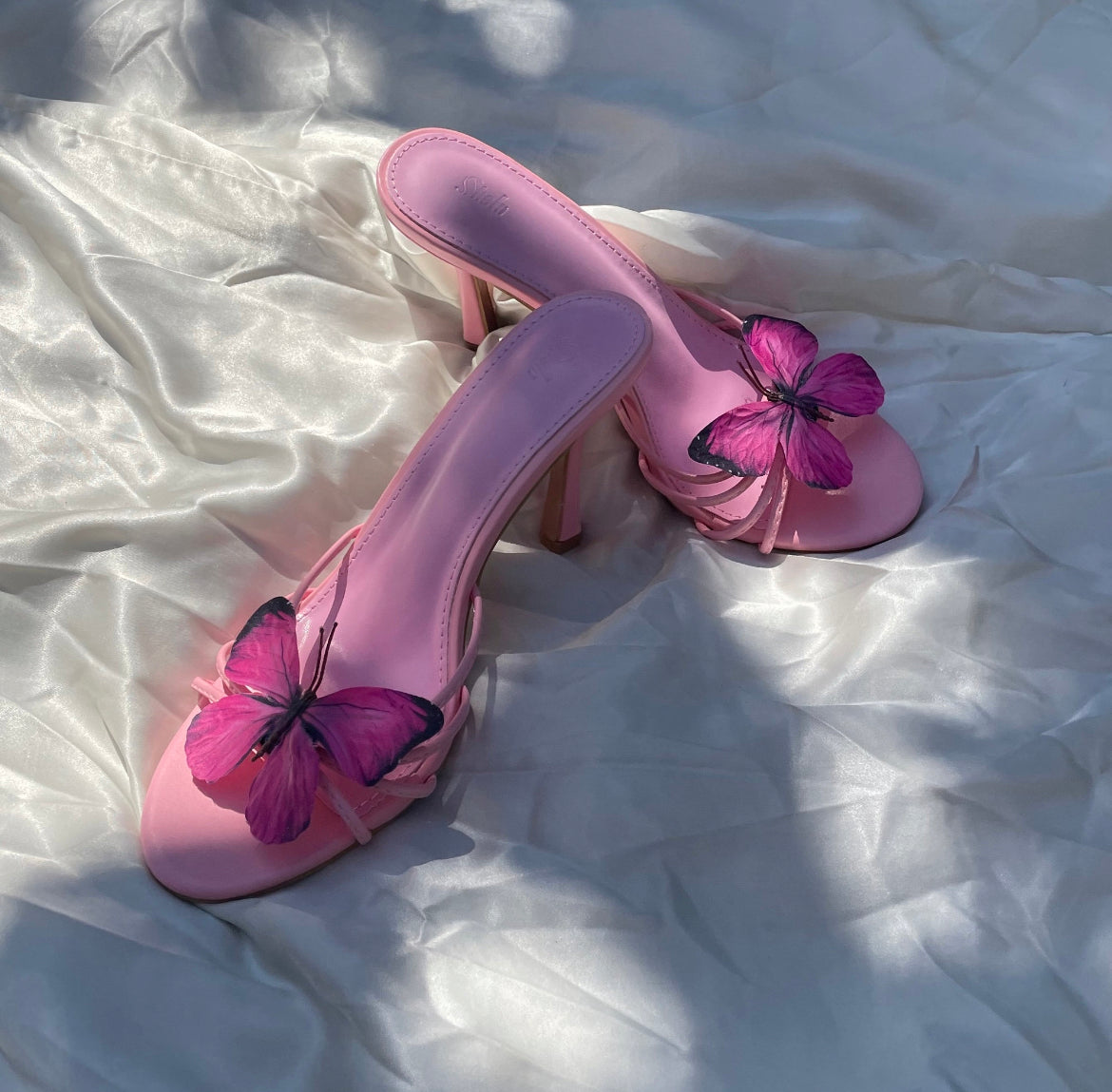 Charlotte Light Pink Butterfly Sandal