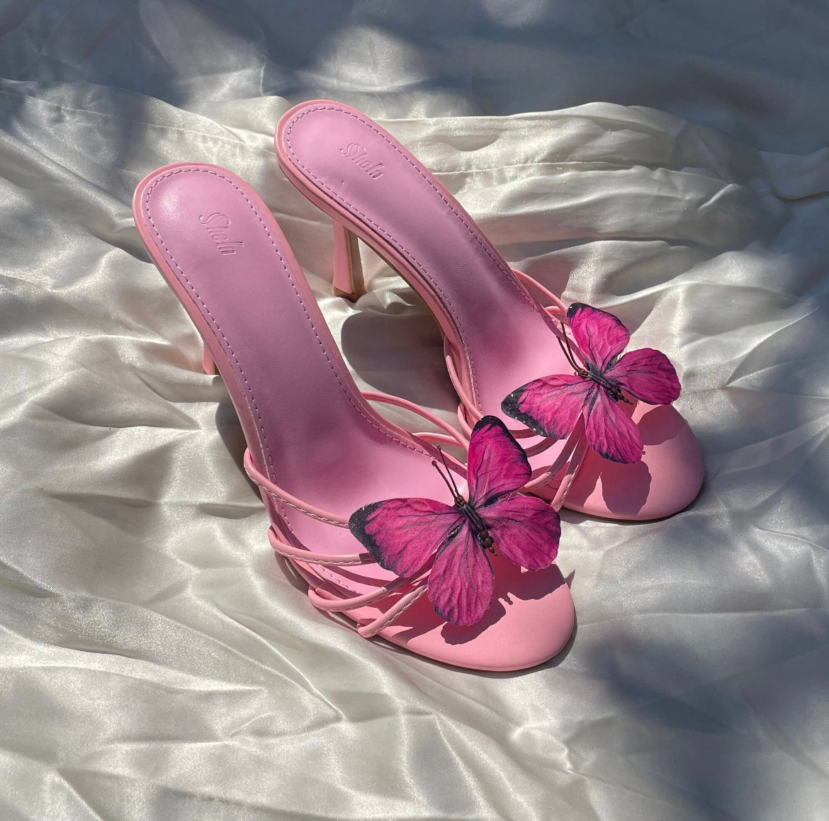 Charlotte Light Pink Butterfly Sandal