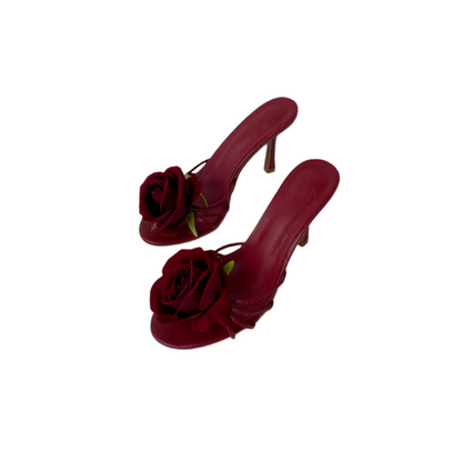 Marcia Burgundy Rose Sandal