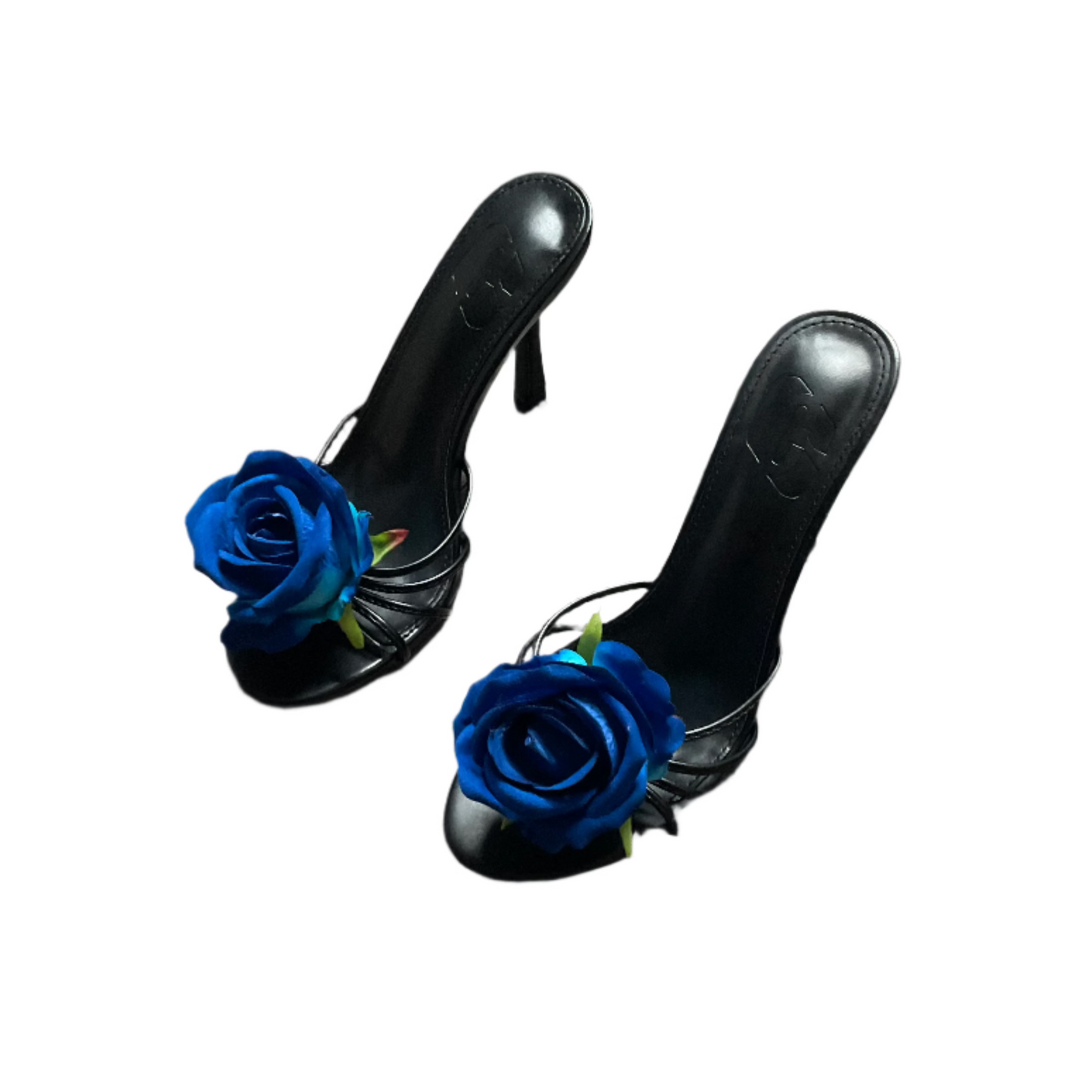 Anastasia Blue Rose Black Sandal