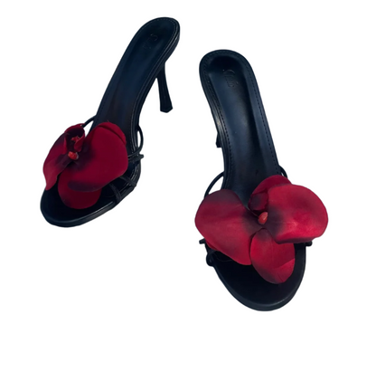 Lucia Red Orchid Black Sandal