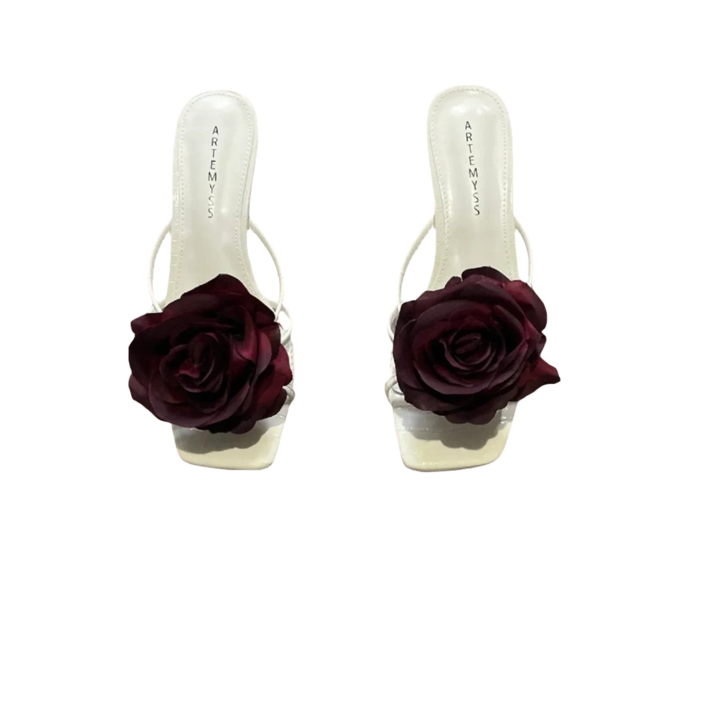 Julia Black Rose White Sandal