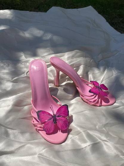 Charlotte Light Pink Butterfly Sandal