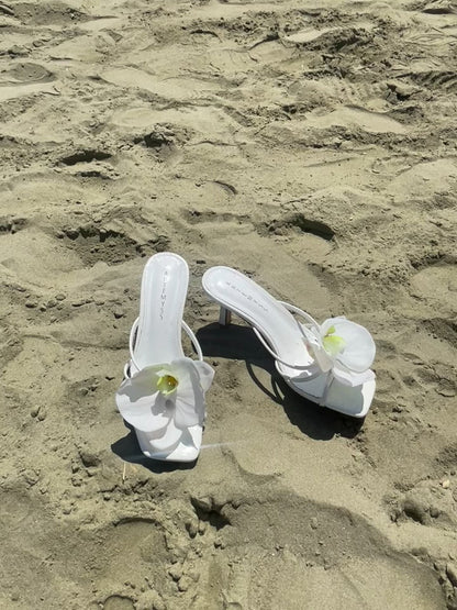 Artemis White Orchid Sandal